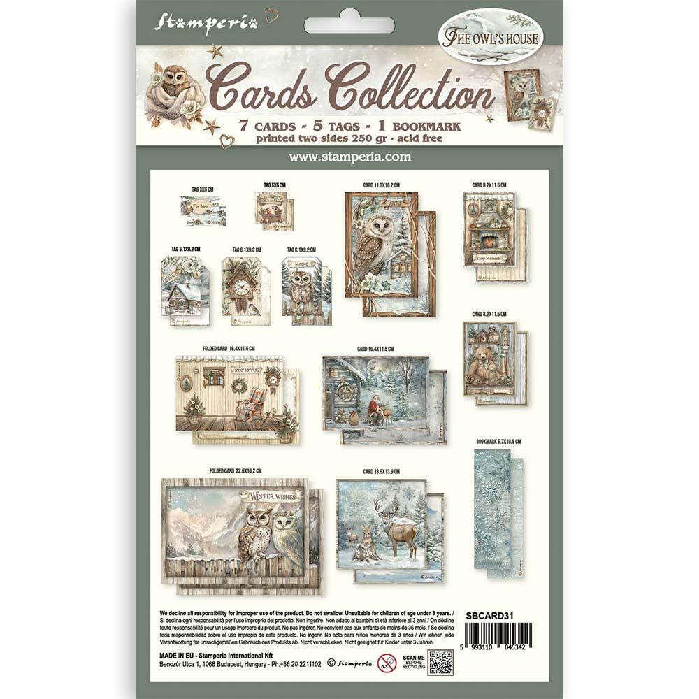 SBCARD31 Stamperia The Owl's House Cards Collection