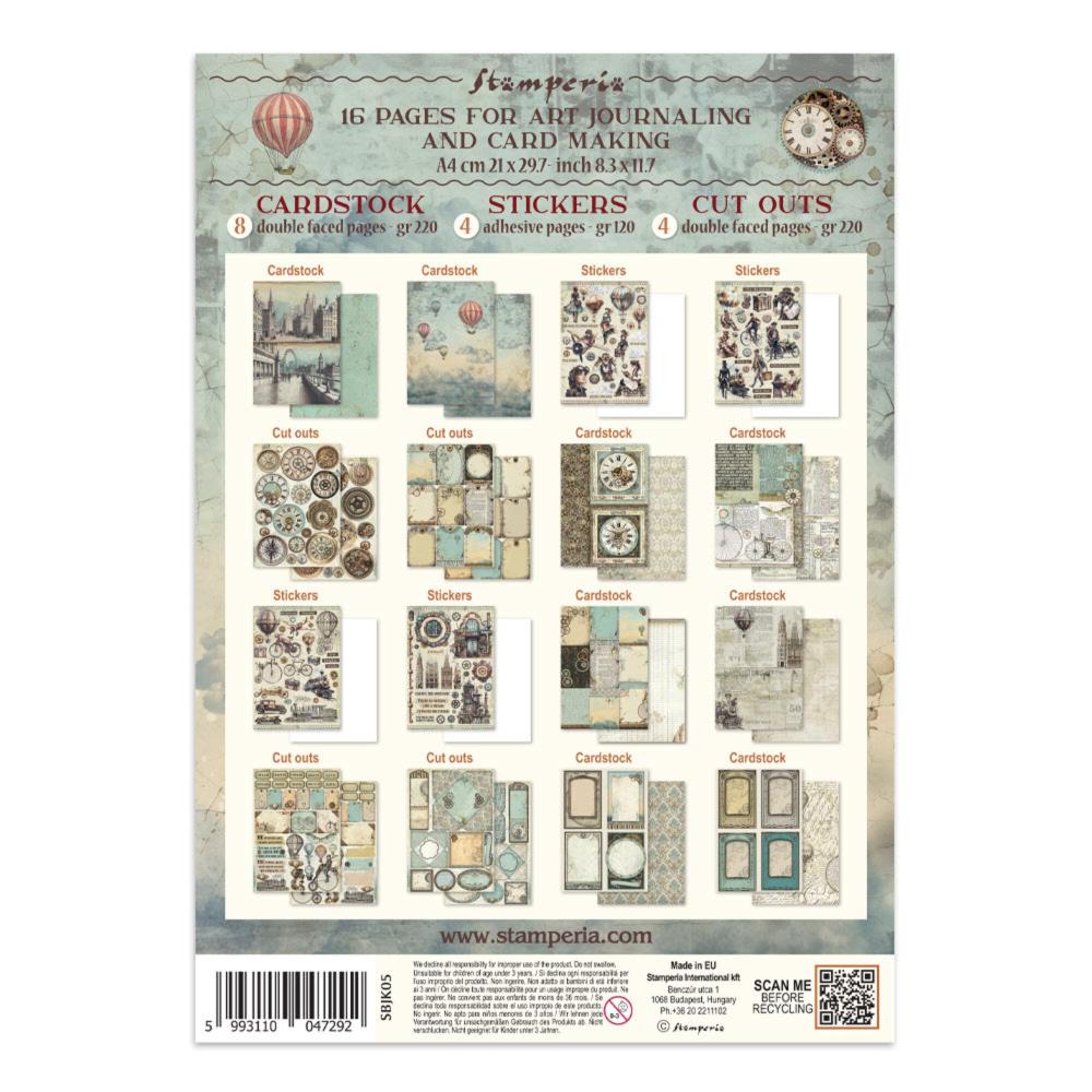 SBJK05 Stamperia Voyages Fantastiques Junk Journal
