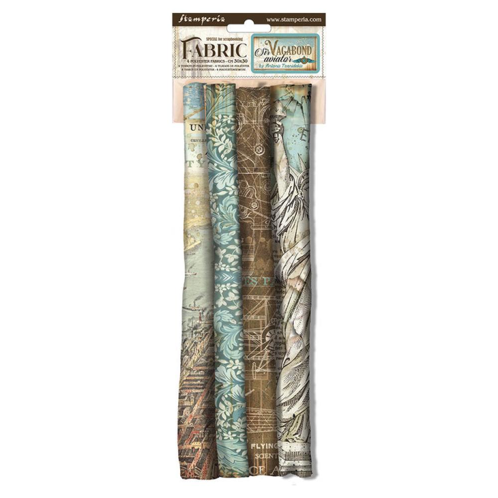 Stamperia Fabric Sheets Sir Vagabond Aviator SBPLT02