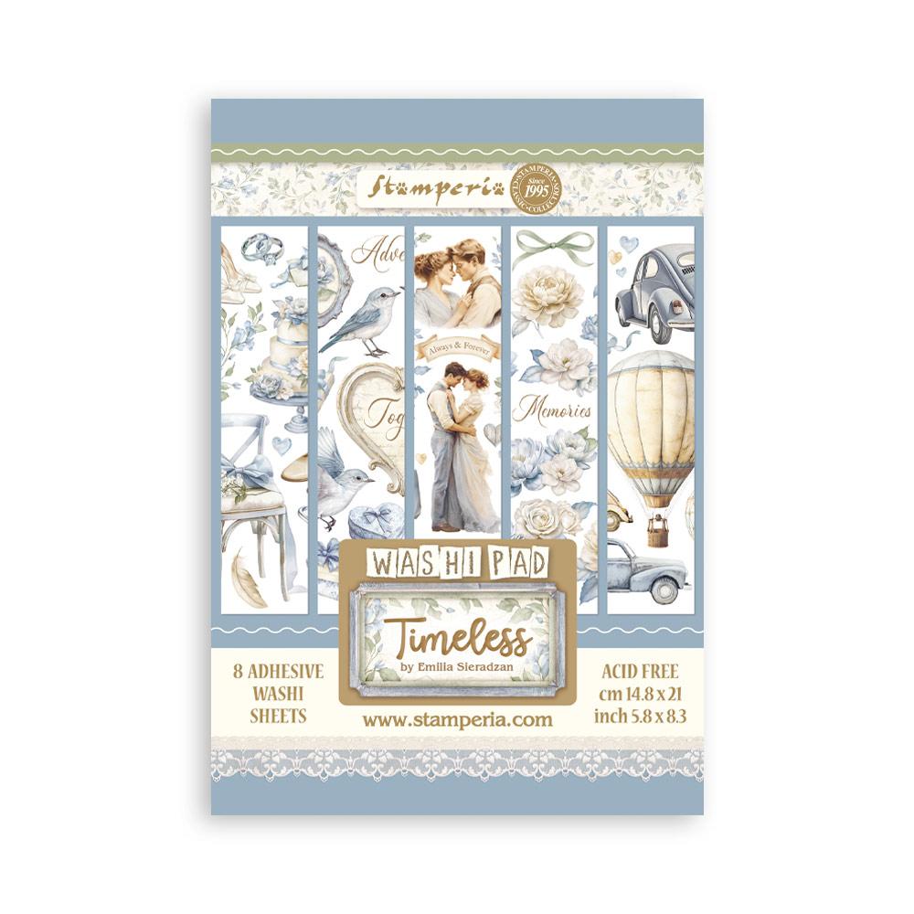 SBW20 Stamperia Timeless A5 Washi Pad (8pcs)