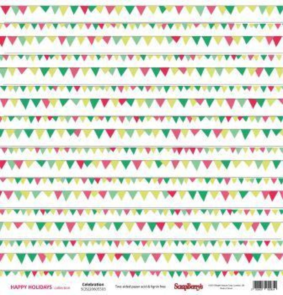 ScrapBerry´s 12x12 Scrapbooking Paper Pad Happy Holidays