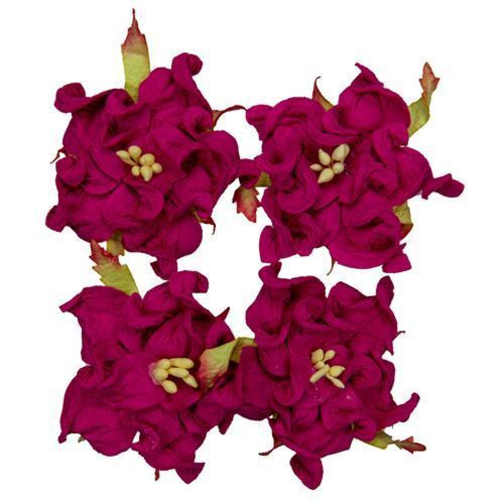 Mulberry Flowers Gardenia 5 cm Hot Pink
