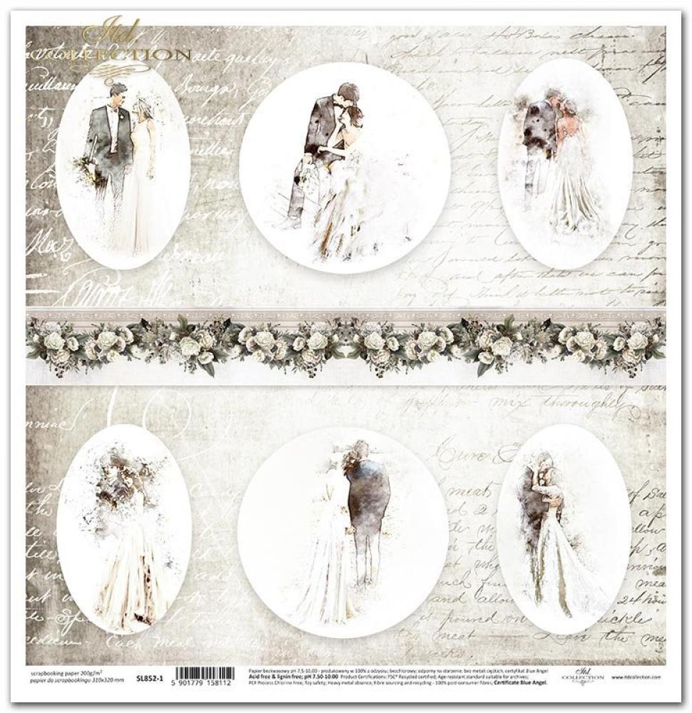 SL0852 ITD Collection Wedding 12x12 Paper Sheet