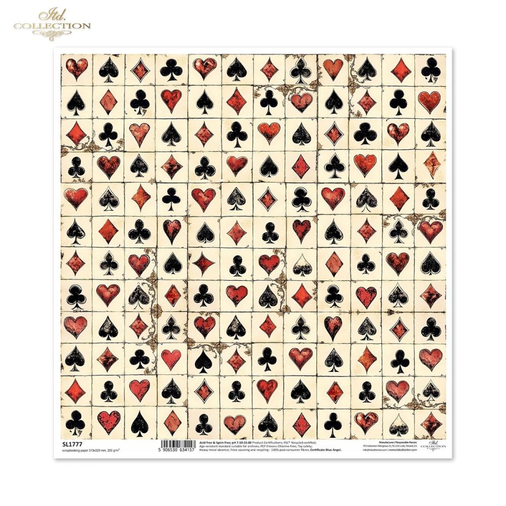 SL1777 ITD Collection Alice's Magic 12x12 Paper Sheet