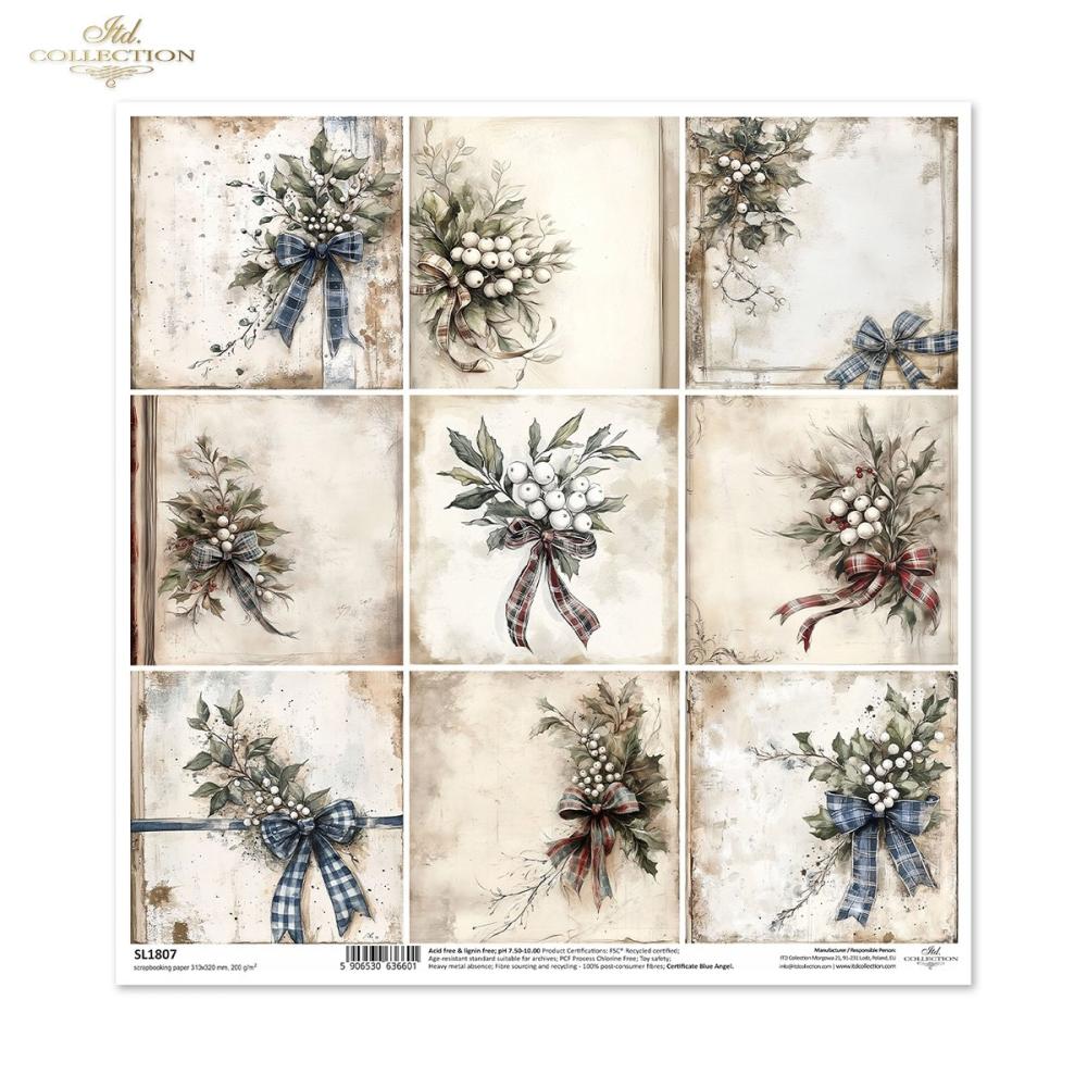 SL1807 ITD Collection Winters Tale 12x12 Paper Sheet
