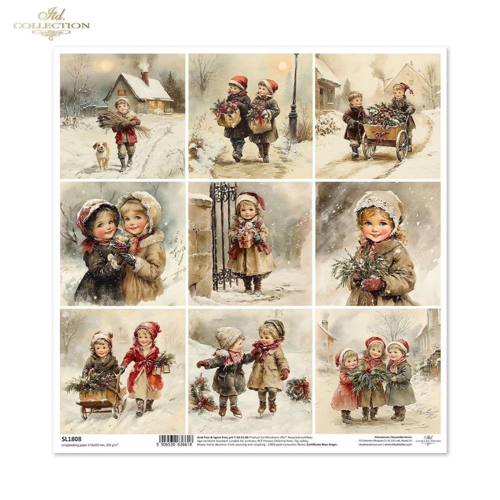 SL1808 ITD Collection Winters Tale 12x12 Paper Sheet