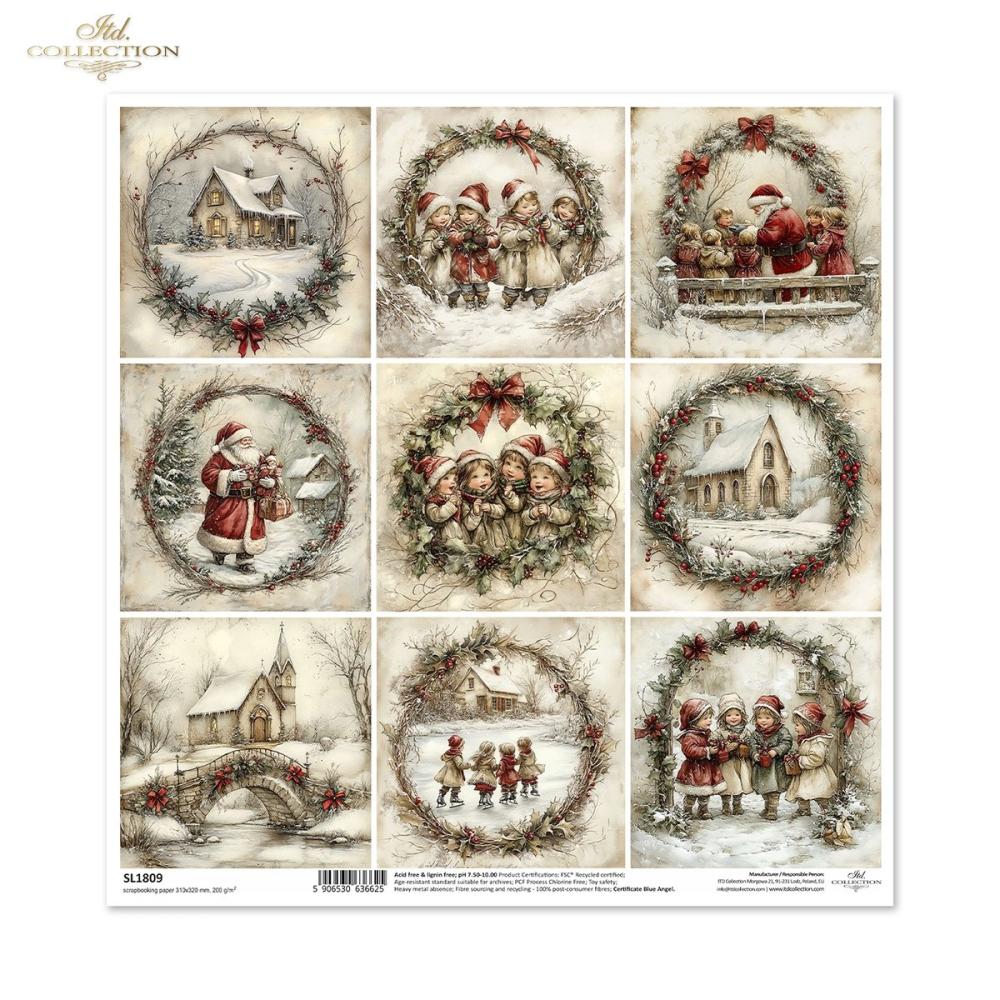 SL1809 ITD Collection Winters Tale 12x12 Paper Sheet
