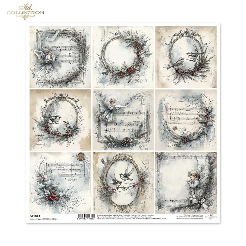 SL1813 ITD Collection Winters Tale 12x12 Paper Sheet