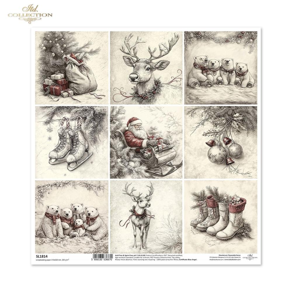SL1814 ITD Collection Winters Tale 12x12 Paper Sheet