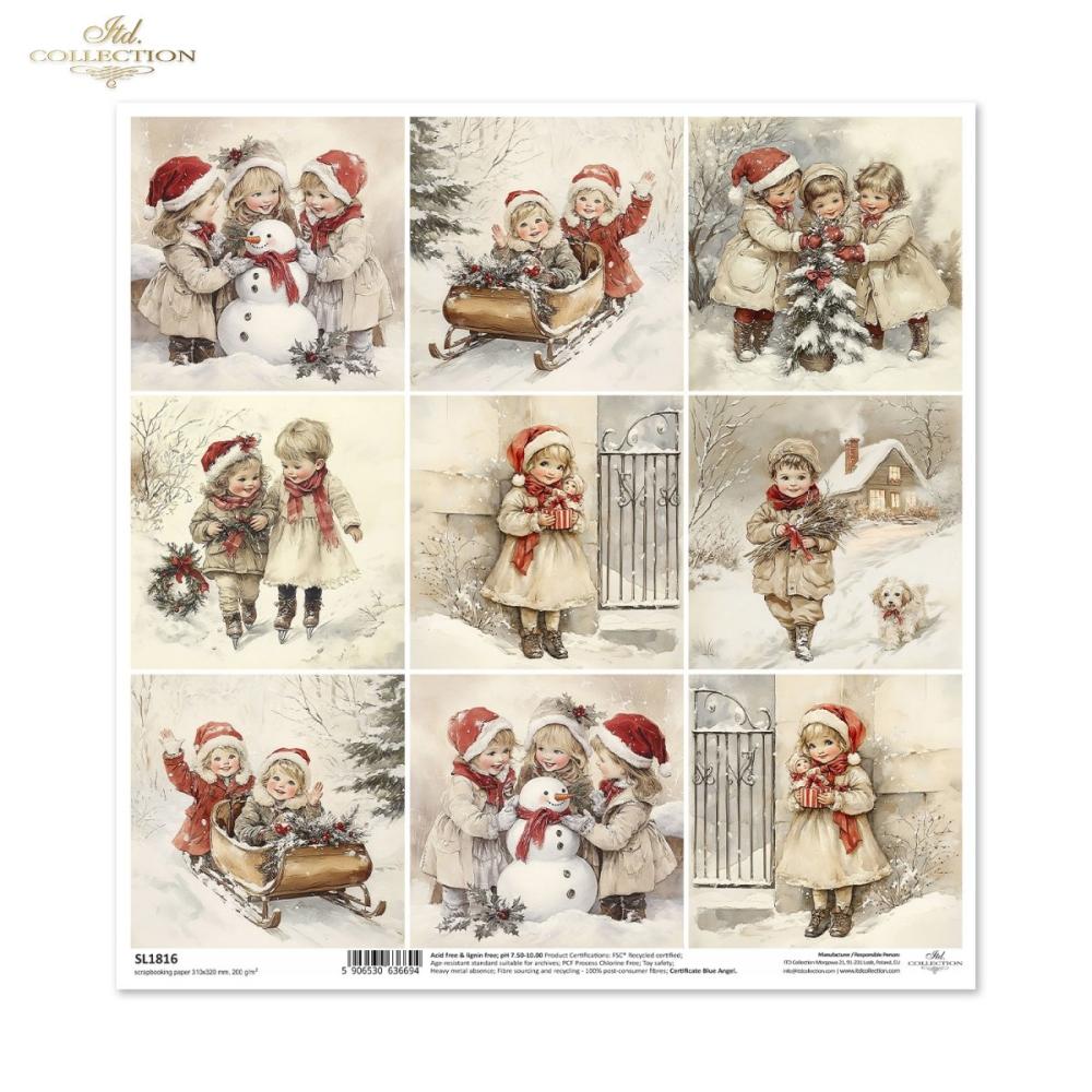 SL1816 ITD Collection Winters Tale 12x12 Paper Sheet