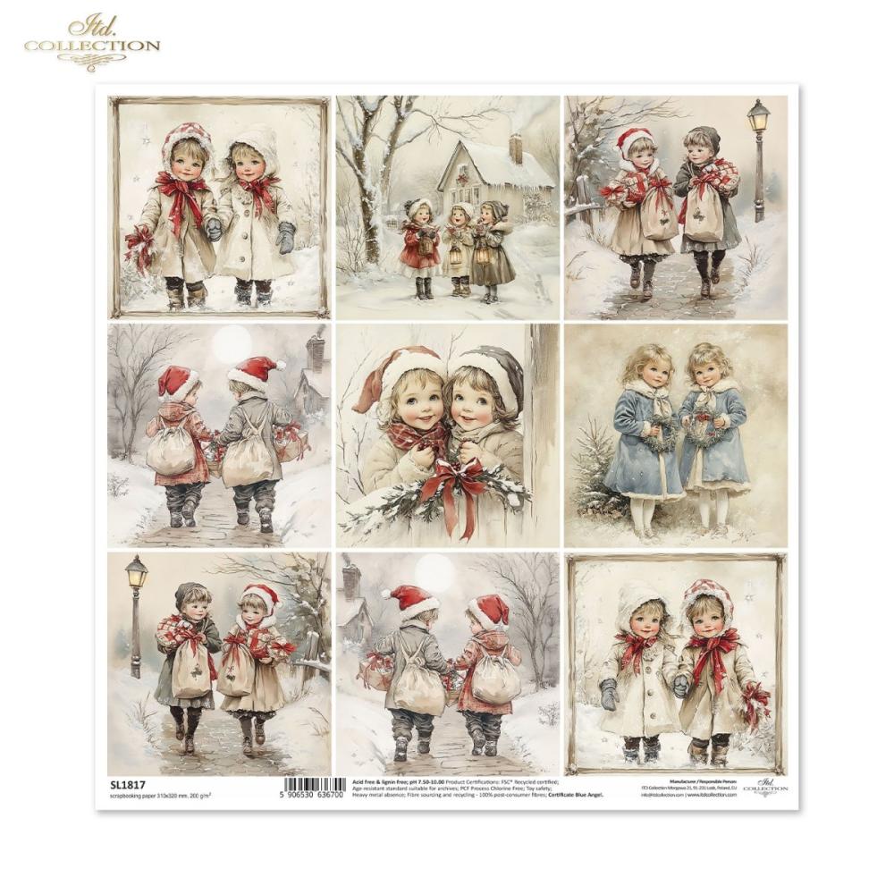 SL1817 ITD Collection Winters Tale 12x12 Paper Sheet