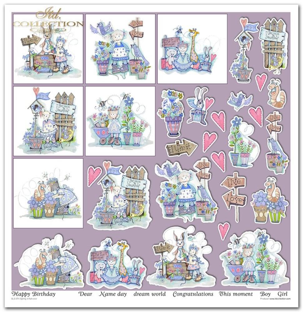 SLS074 ITD Collection Spring in Full Color 12x12 Paper Pad