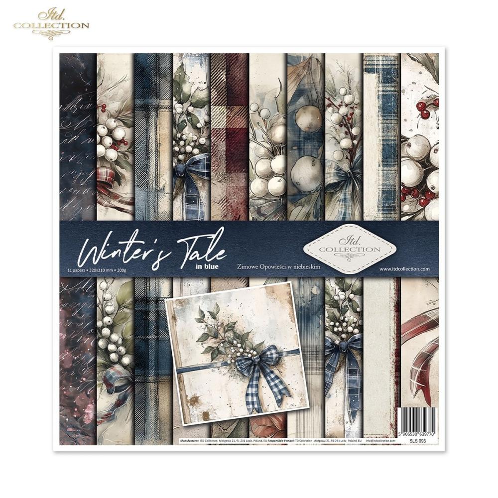 SLS093 ITD Collection Winter's Tale in Blue 12x12 Paper Pad