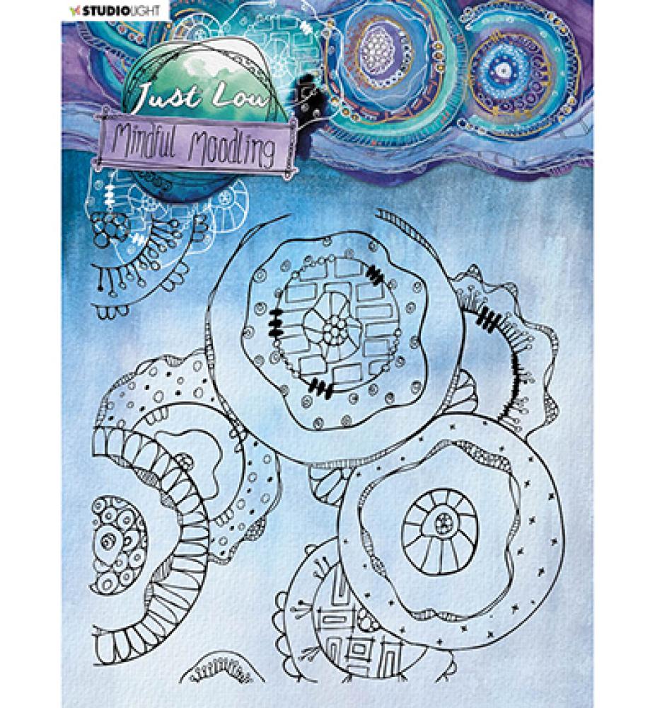 SL Clear Stamp Just Lou Background Mindful Moodling #47