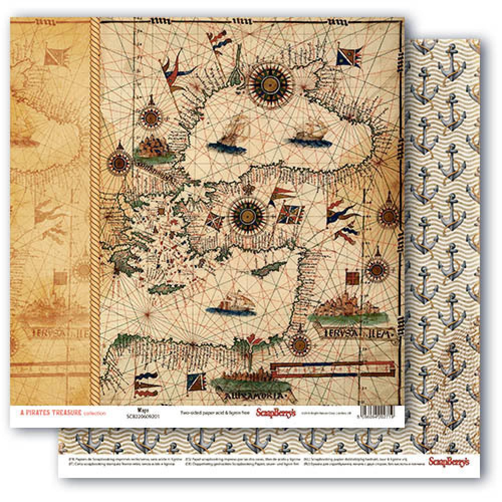 ScrapBerry´s 12x12 Paper Pad The Pirate's Treasure