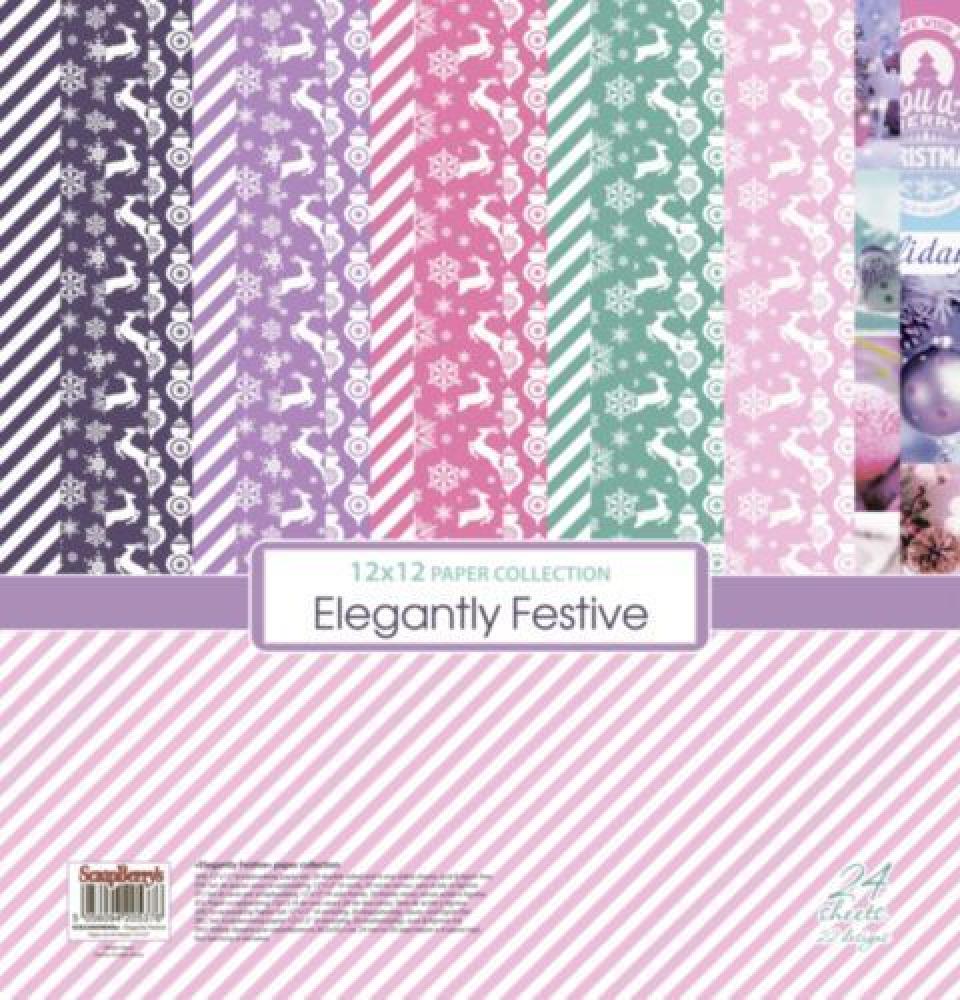 ScrapBerry´s 12x12 Scrapbooking Paper Pad Elegantly Festive