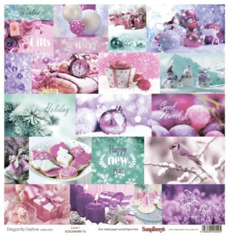 ScrapBerry´s 12x12 Scrapbooking Paper Pad Elegantly Festive