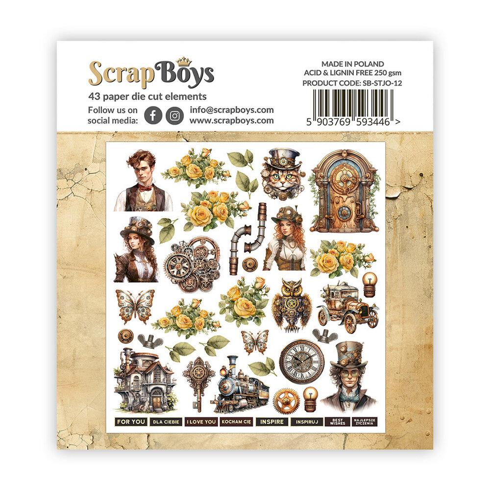 ScrapBoys Steampunk Journey Double Sided Die Cut Elements