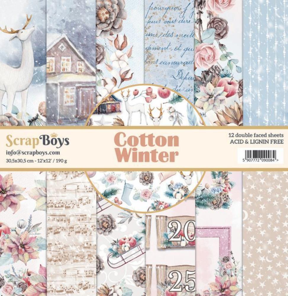 ScrapBoys 12x12 Paper Pack Cotton Winter