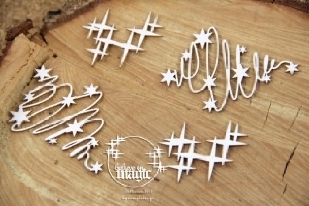 Scrapiniec Chipboard Believe in Magic Decors