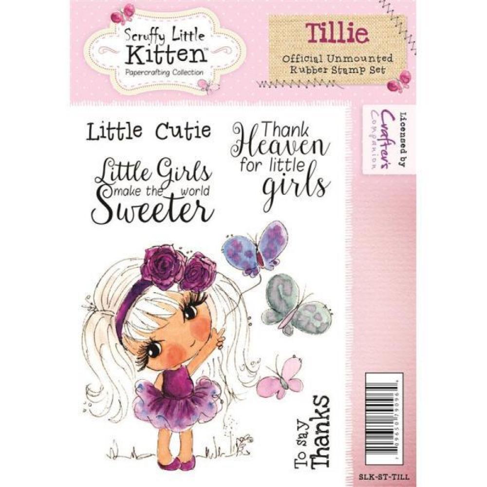 Scruffy Little Kitten A6 Unmounted Rubber Stamp - Tillie