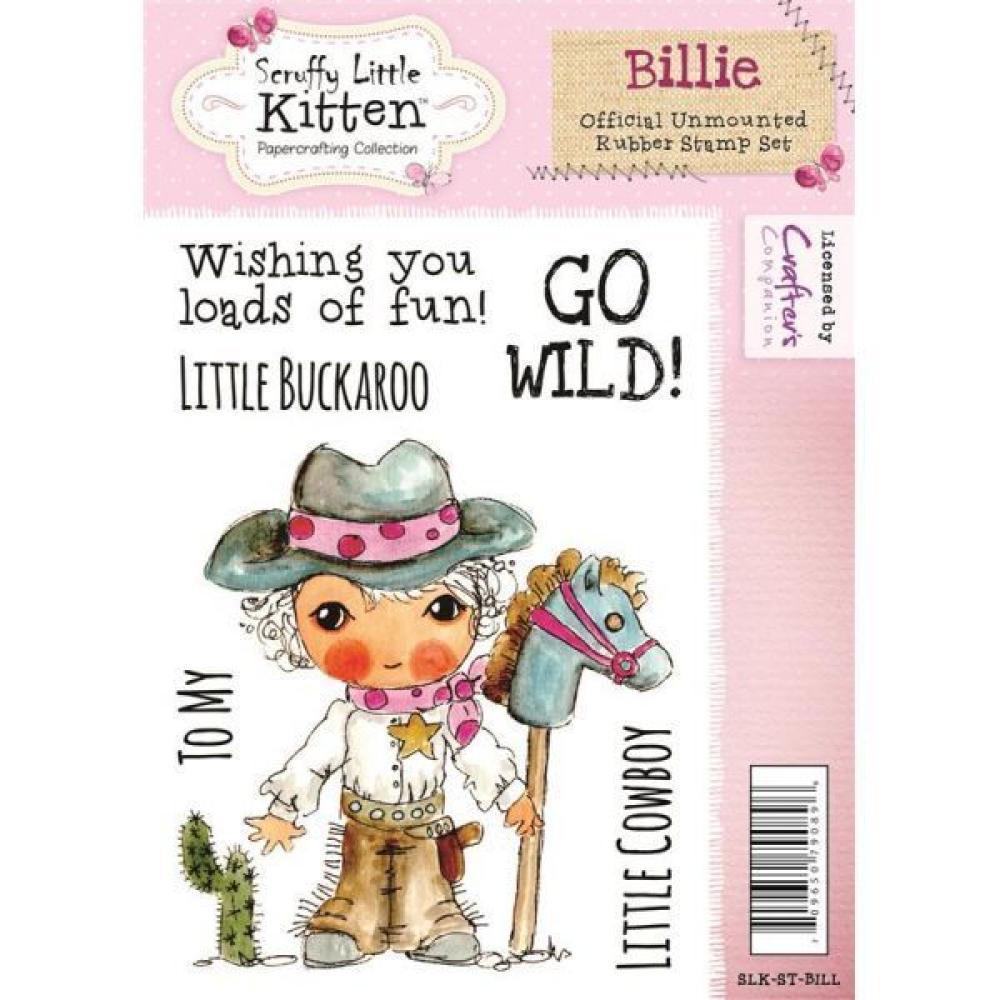 Scruffy Little Kitten A6 Unmounted Rubber Stamp Billie