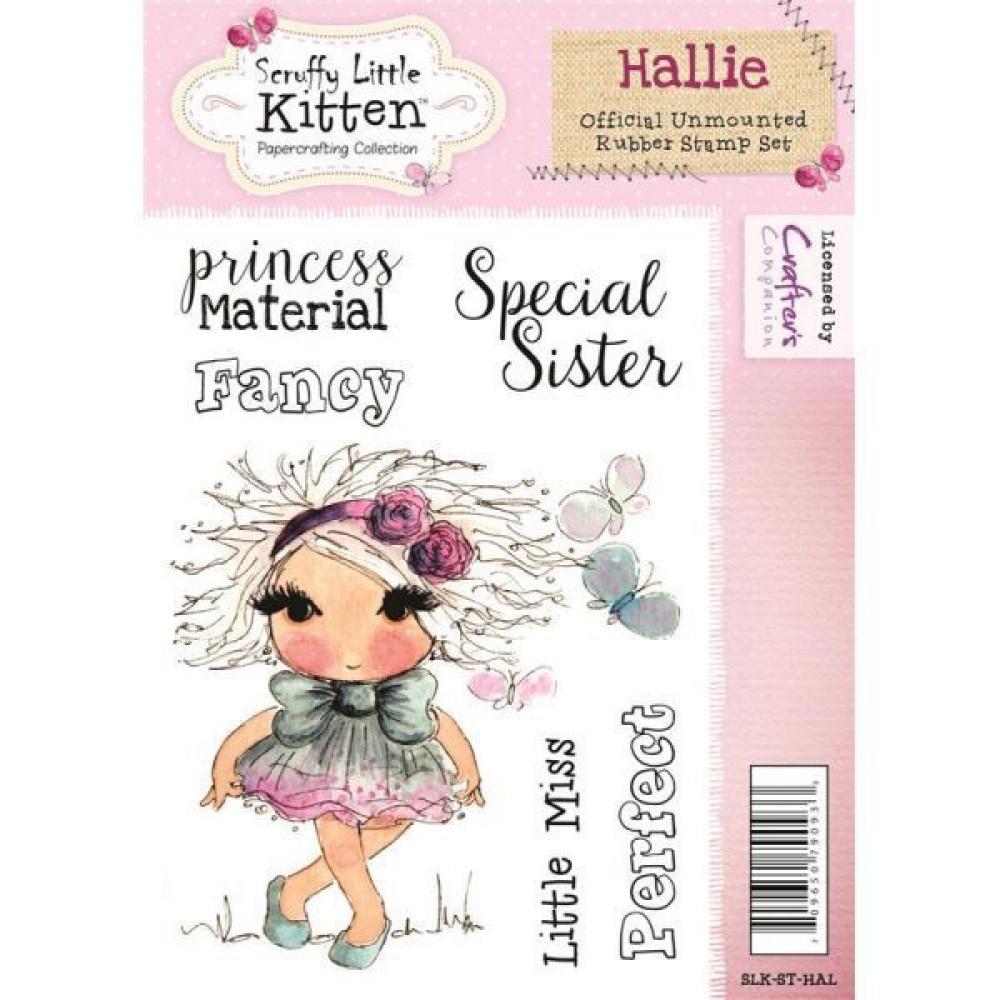 Scruffy Little Kitten A6 Unmounted Rubber Stamp Hallie