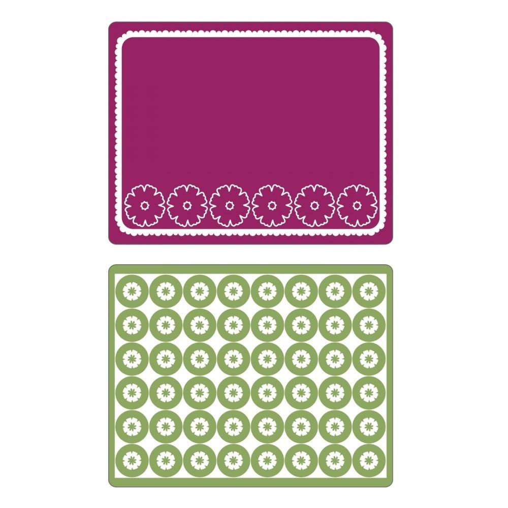 Sizzix Embossing Folder 2PK Cornflowers & Posies Set #657087