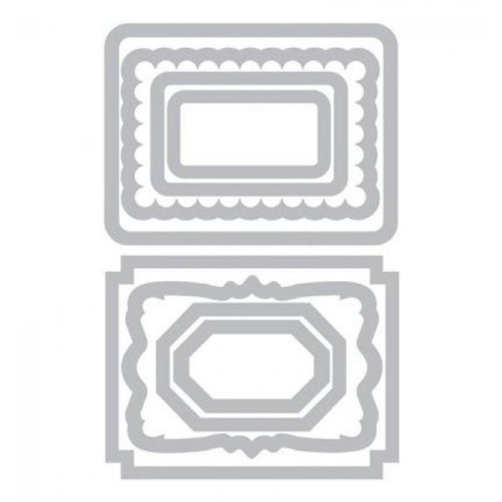 Sizzix Framelits Die Set 6PK Labels French General #660301