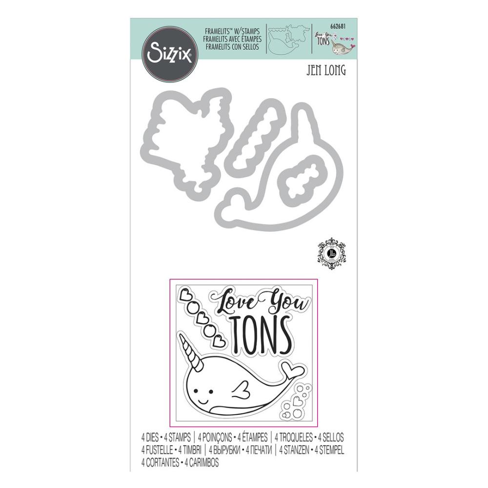 Sizzix Framelits w/ Stamps Love You Tons