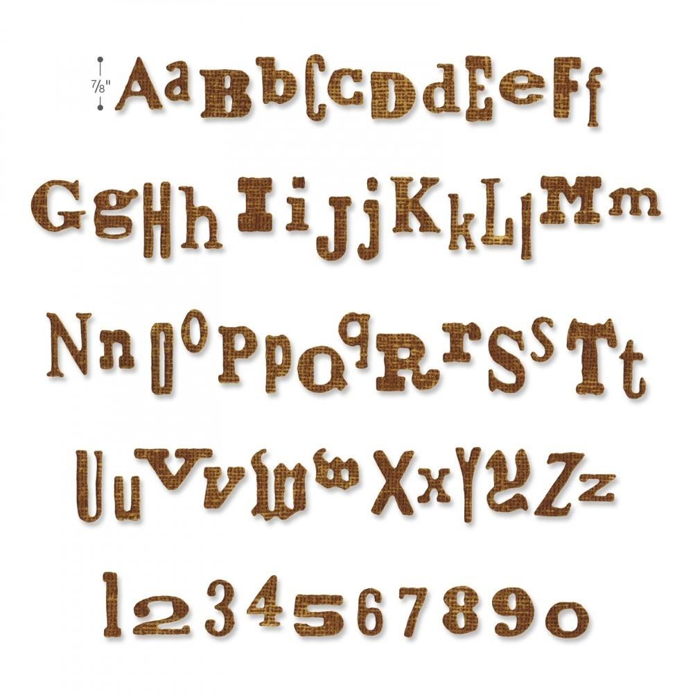 Sizzlits Decorative Strip Alphabetical #657482