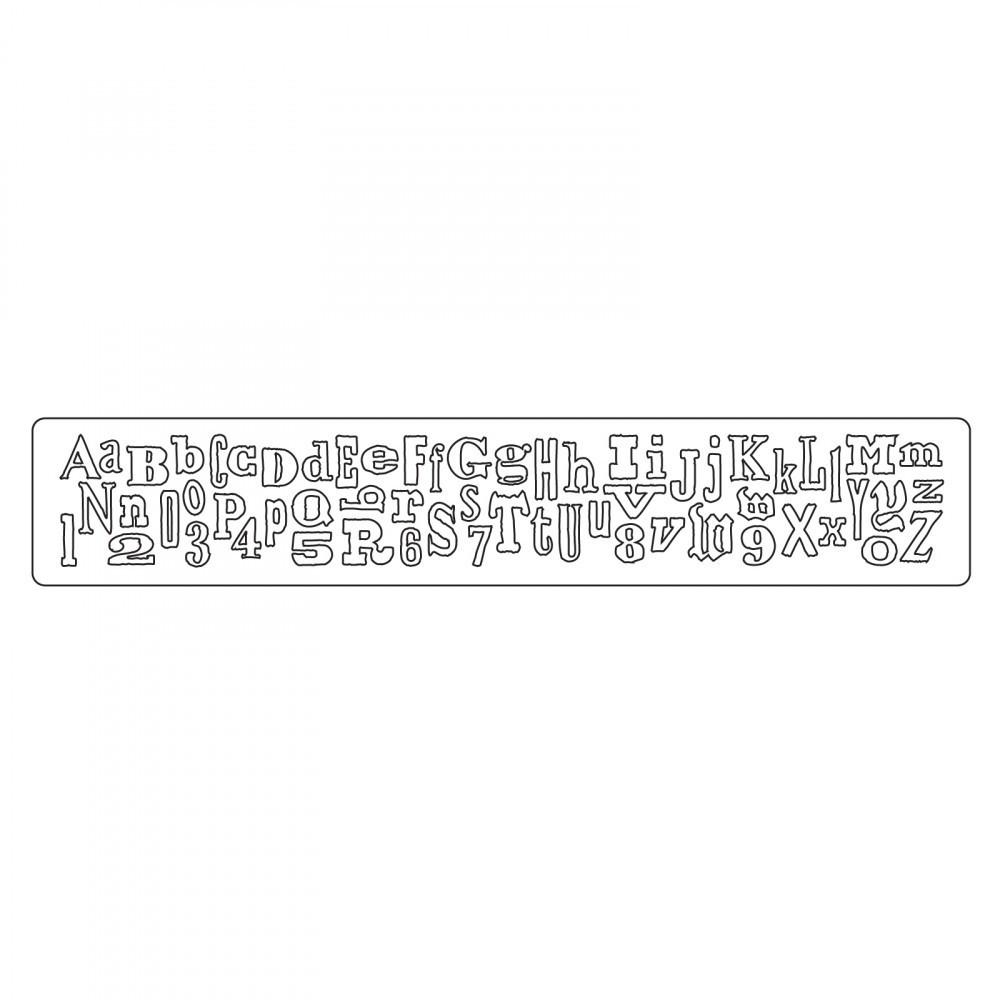 Sizzlits Decorative Strip Alphabetical #657482
