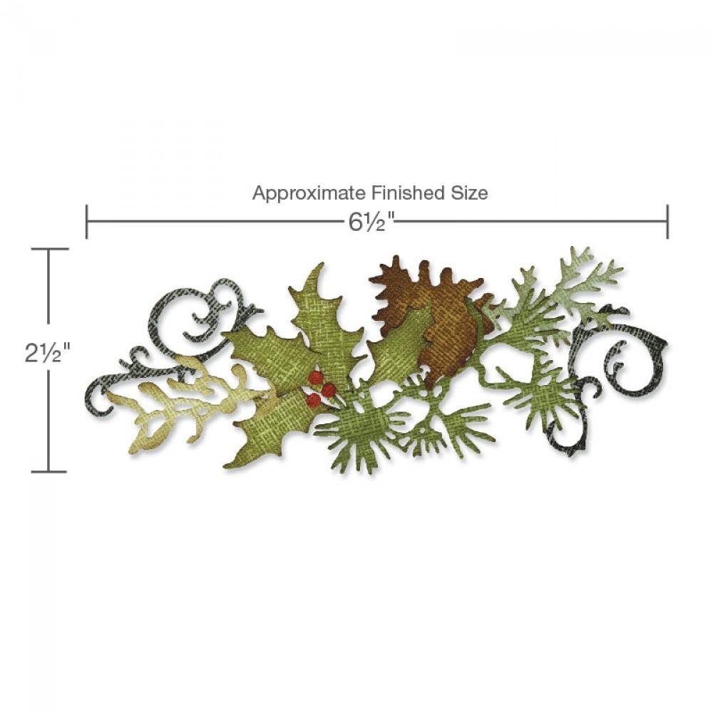 Sizzlits Decorative Strip Festive Greenery