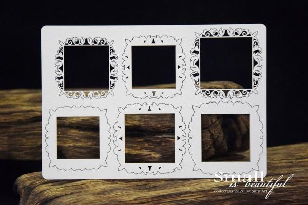 SnipArt Chipboard Mini Frames Squares #34784