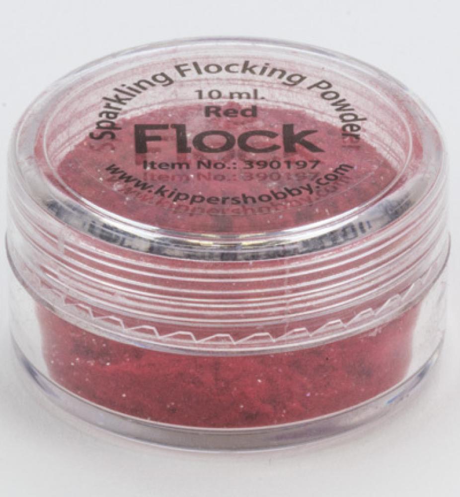 Sparkling Flock Powder Red