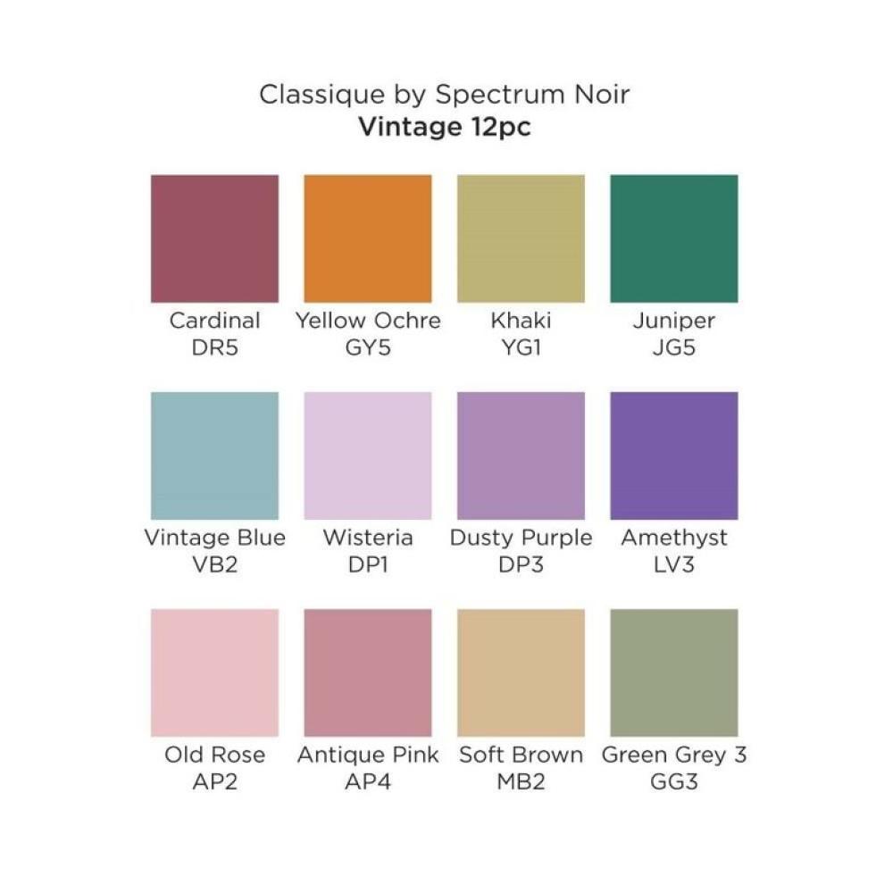 SALE Spectrum Noir Classique 12 Pen Box Set Vintage