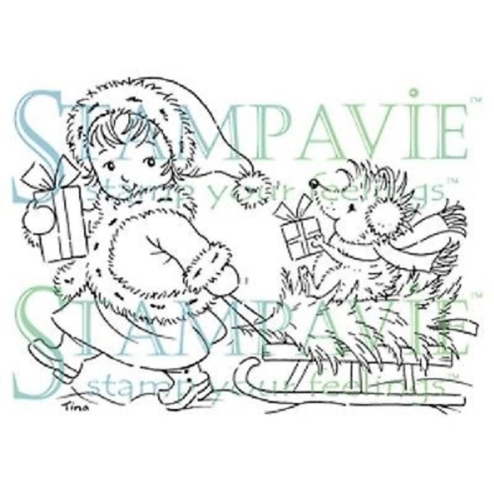 Stampavie Tina Wenke Stamp Always Pulling Sleigh