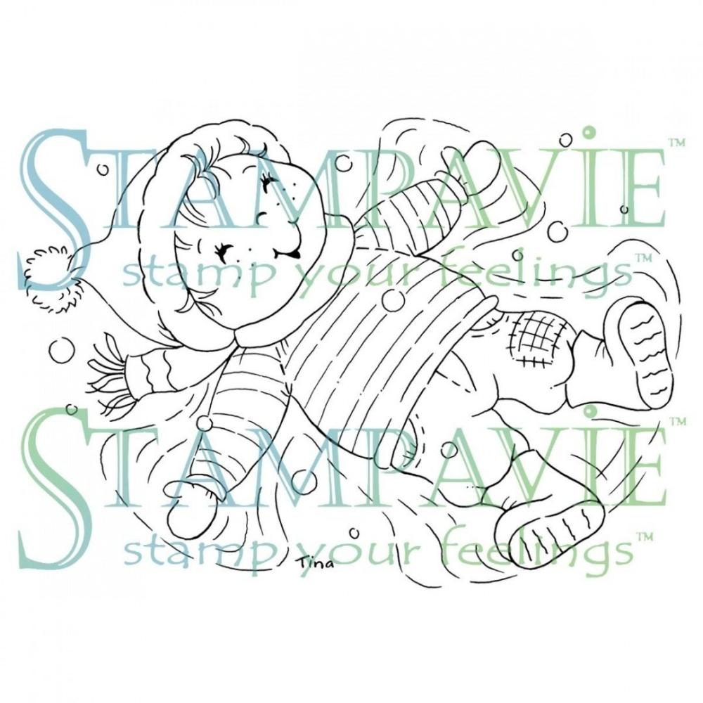 Stampavie Tina Wenke Stamp Making Snow Angels