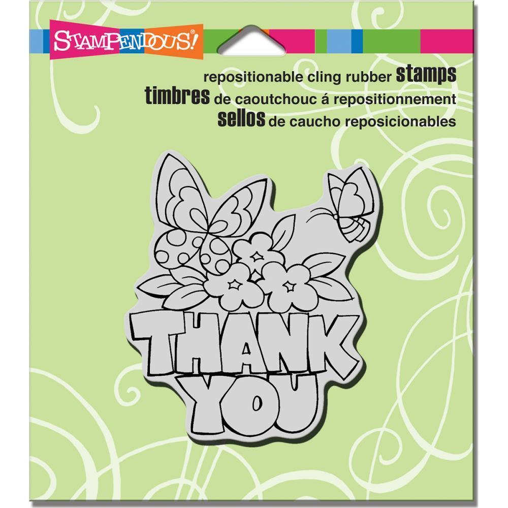 Stampendous Cling Stamp  Chunky Thank You #CRQ228