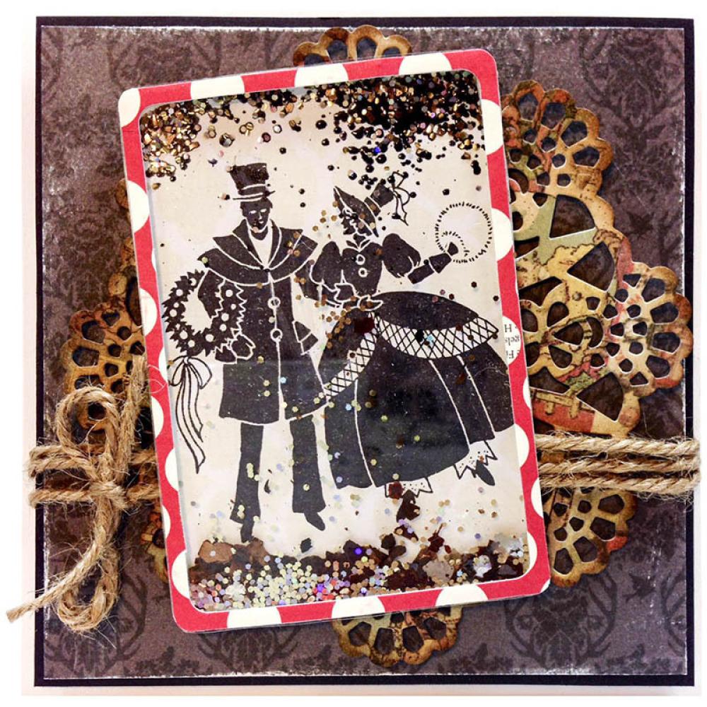Stampendous Christmas Stempel Cling Vintage Couple