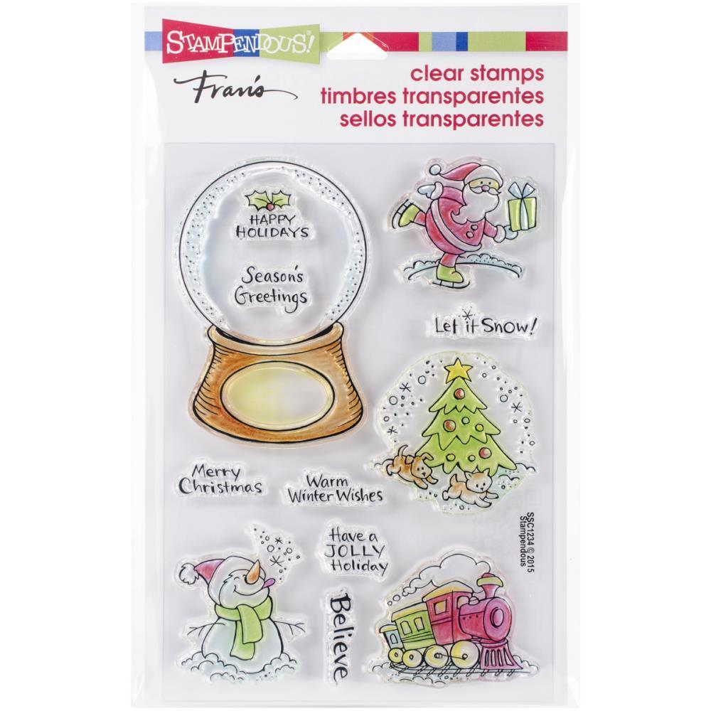Stampendous Perfectly Clear Christmas Stamps Christmas Visions