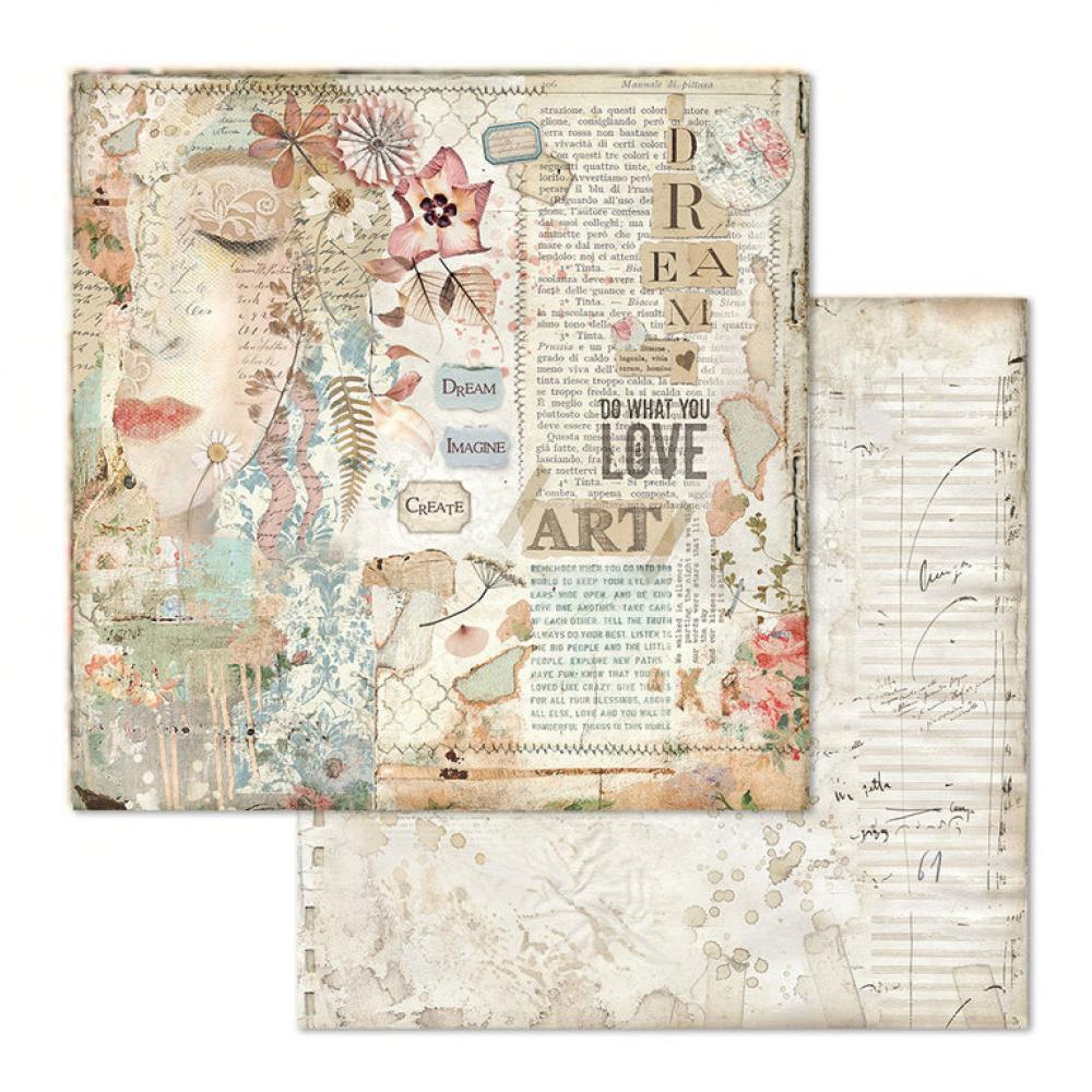 Stamperia 12x12 Paper Pad Imagine #SBBXL04