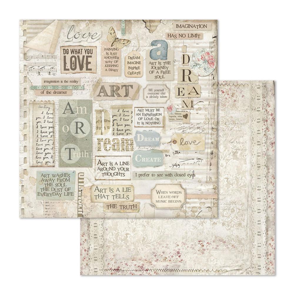 Stamperia 12x12 Paper Pad Imagine #SBBXL04