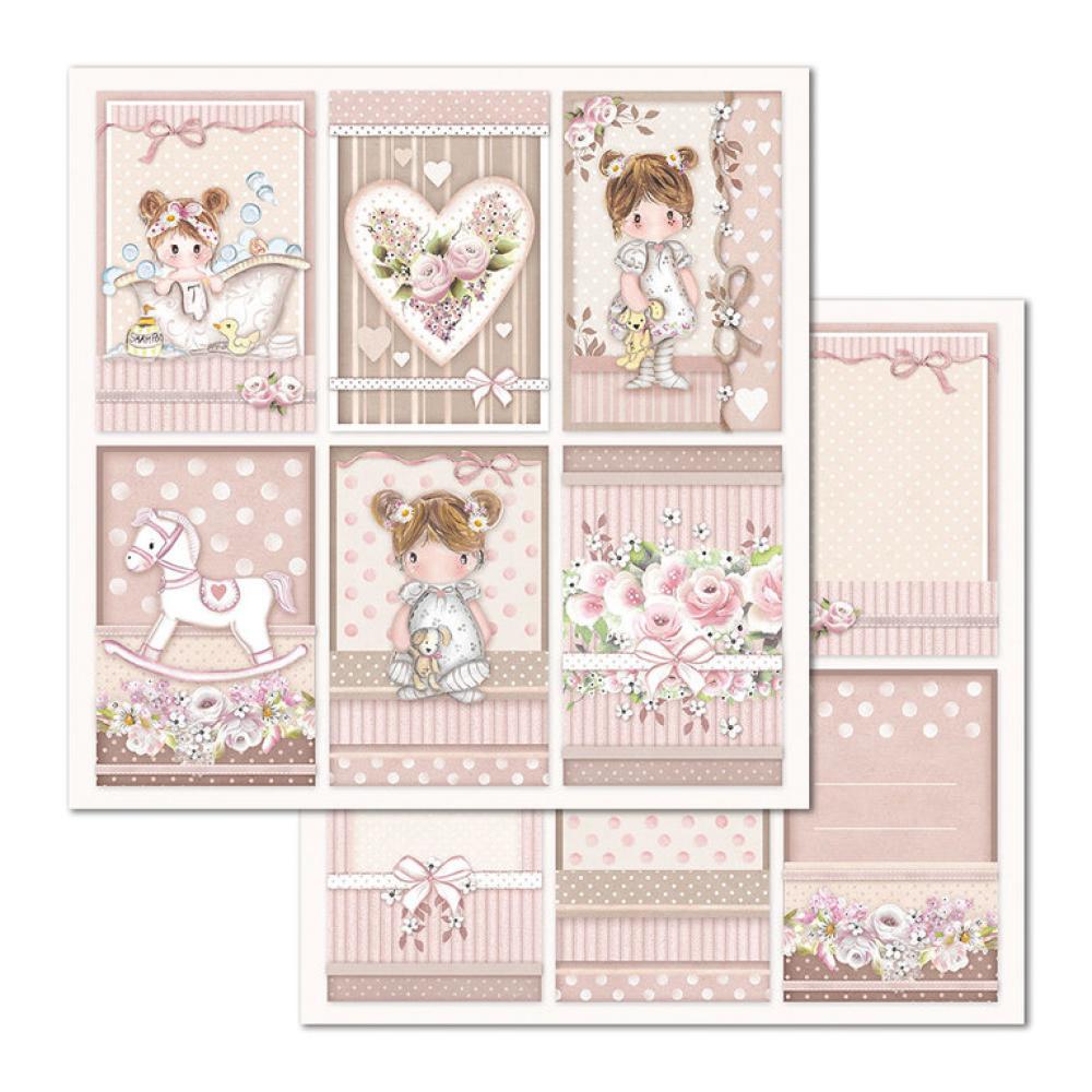 Stamperia 12x12 Paper Pad Little Girl #SBBL67