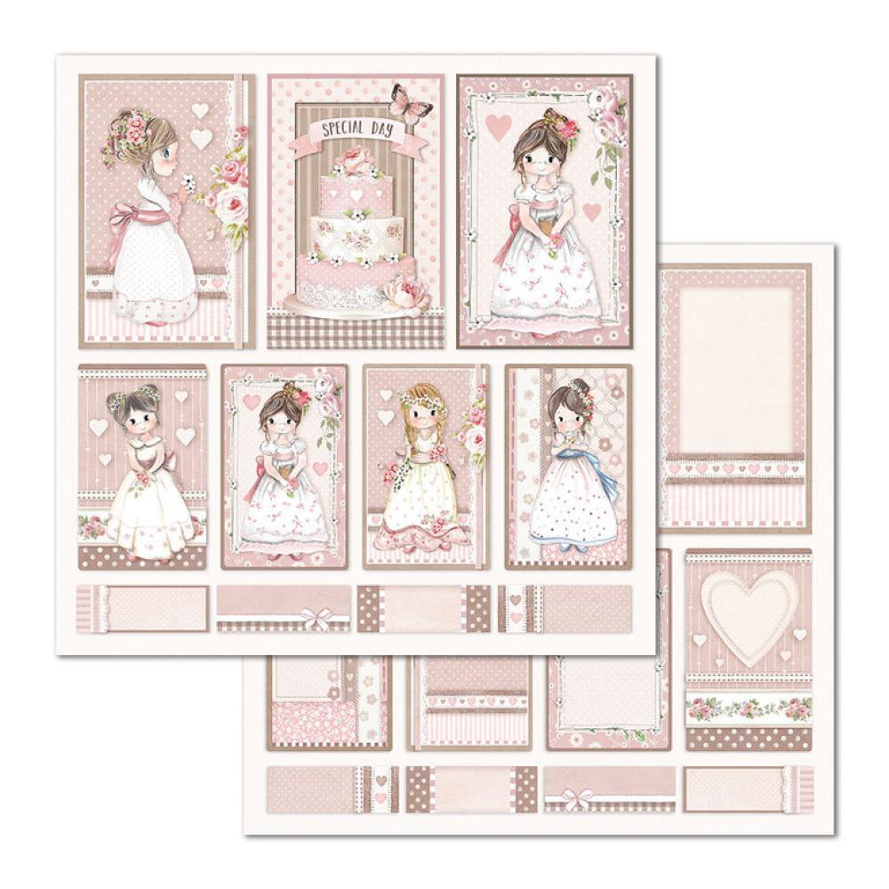 Stamperia 12x12 Paper Pad Little Girl #SBBL67