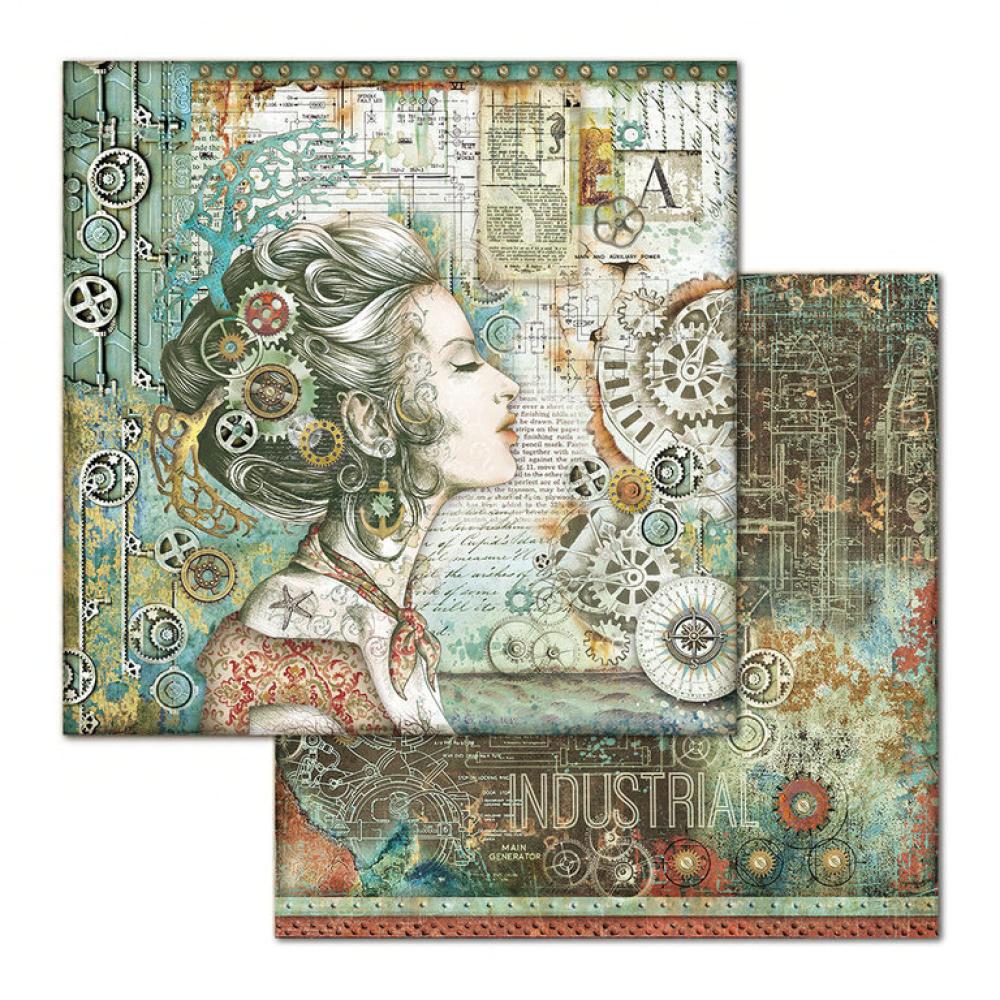 Stamperia 12x12 Paper Pad Mechanical Sea World #SBBL64