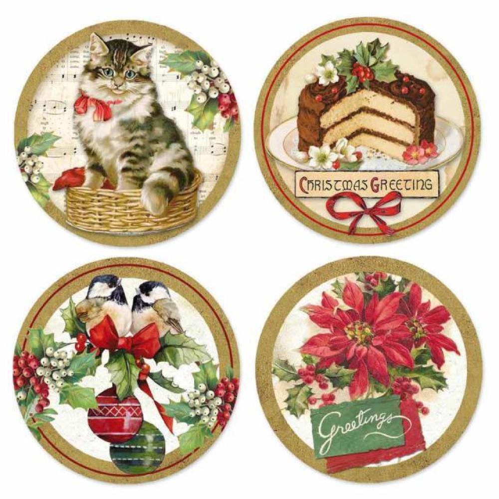 Stamperia Adhesive Paper Christmas Vintage #008