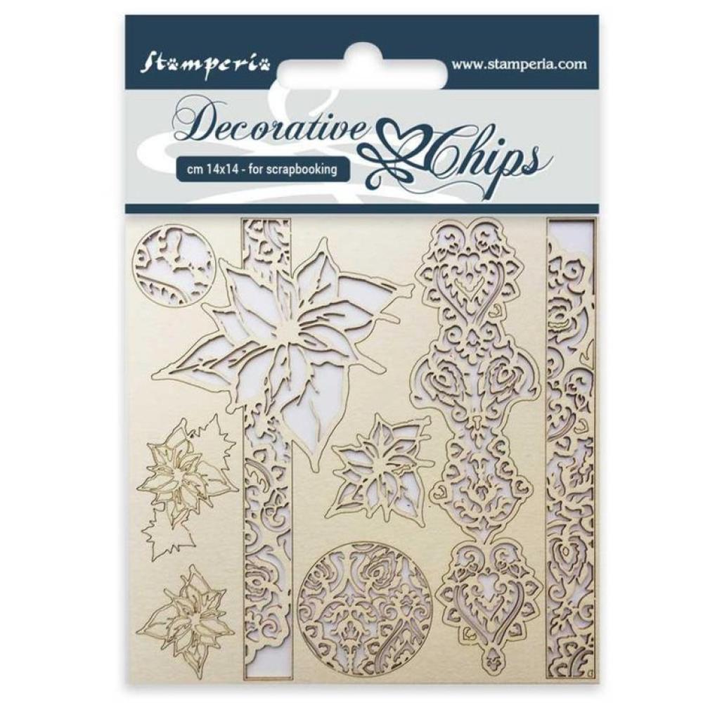 SALE Stamperia Decorative Chips Winter #18