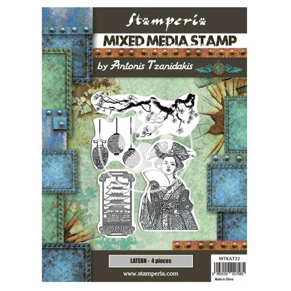 Stamperia Stamp Sir Vagabond in Japan Lantern #WTKAT22