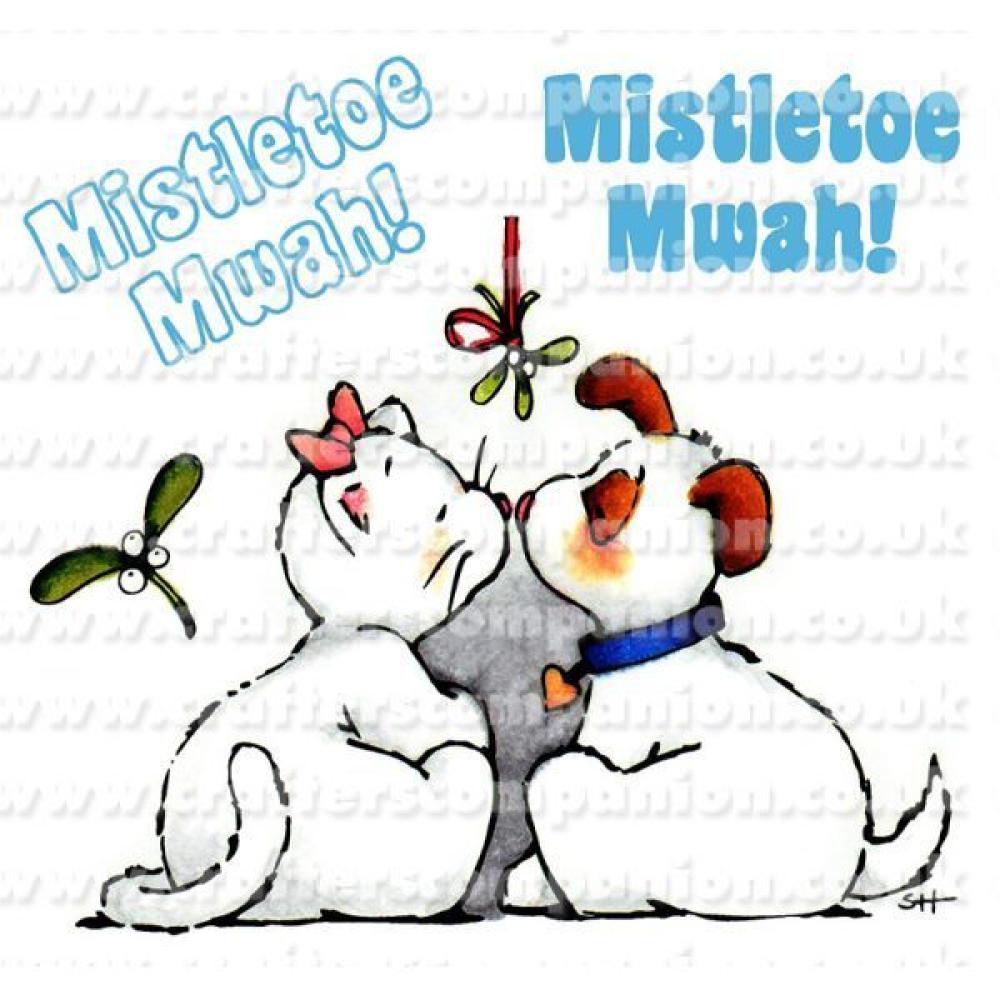 Strawberry's Kisses Christmas - Mistletoe Mwah Stamp Set